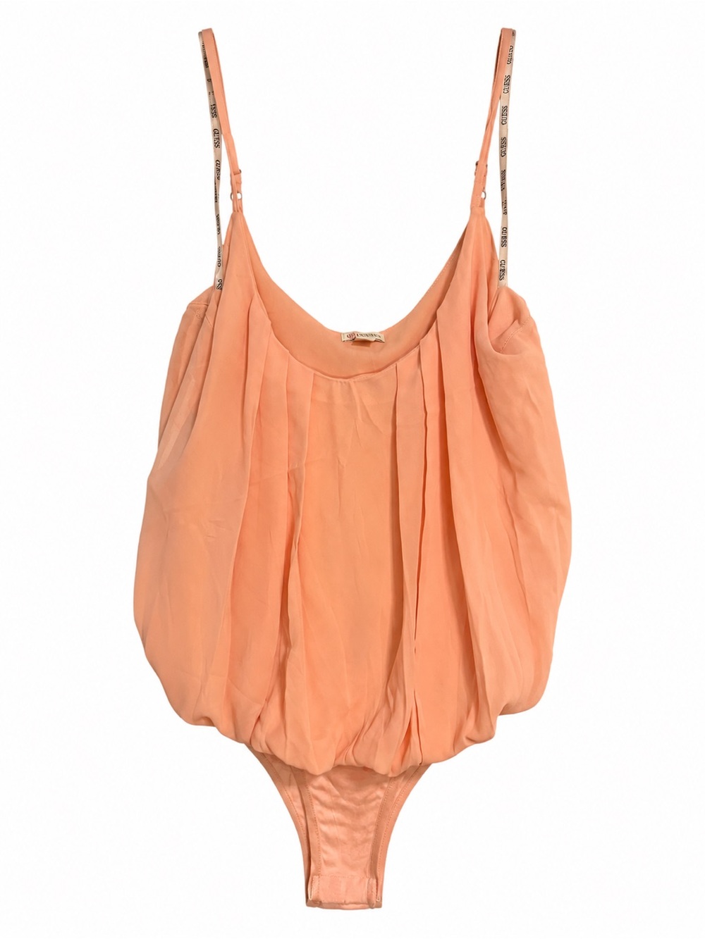 GUESS Women’s Small Blush Pink Chiffon Bodysuit | EUC